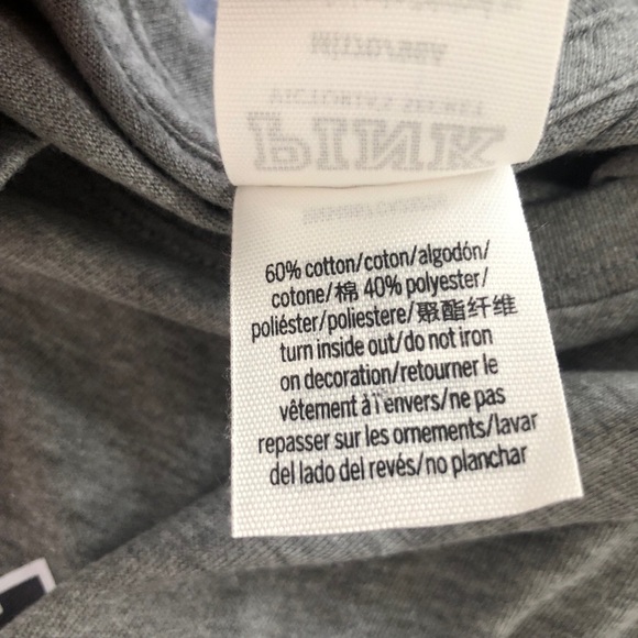 T-shirt Oversize Victoria's Secret PINK - Noir, Manches Longues, Avec étiquette !